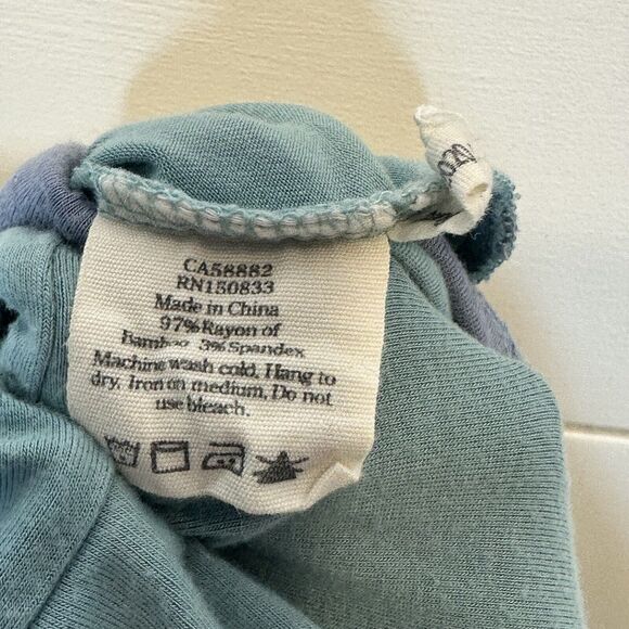 KYTE BABY Shortall Romper 4T Blue Seafoam Slate Shortie Boy Girl Bamboo - Picture 7 of 8